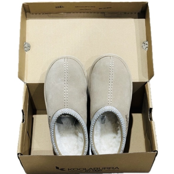 🐑 KOOLABURRA BY UGG Burree Suede Clogs | Faux Fur Slippers Women’s 4 /Kid's 2.5 - Picture 1 of 9